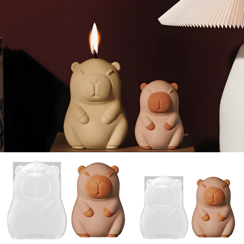 カピバラプディングベーキングシリコーン型 DIY 動物の形の - Candle Making Tutorial のレビューと価格