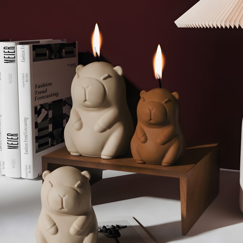 カピバラプディングベーキングシリコーン型 DIY 動物の形の - Candle Making Tutorial のレビューと価格