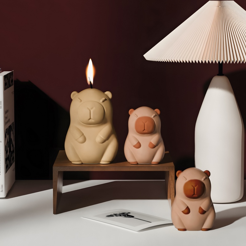 カピバラプディングベーキングシリコーン型 DIY 動物の形の - Candle Making Tutorial のレビューと価格