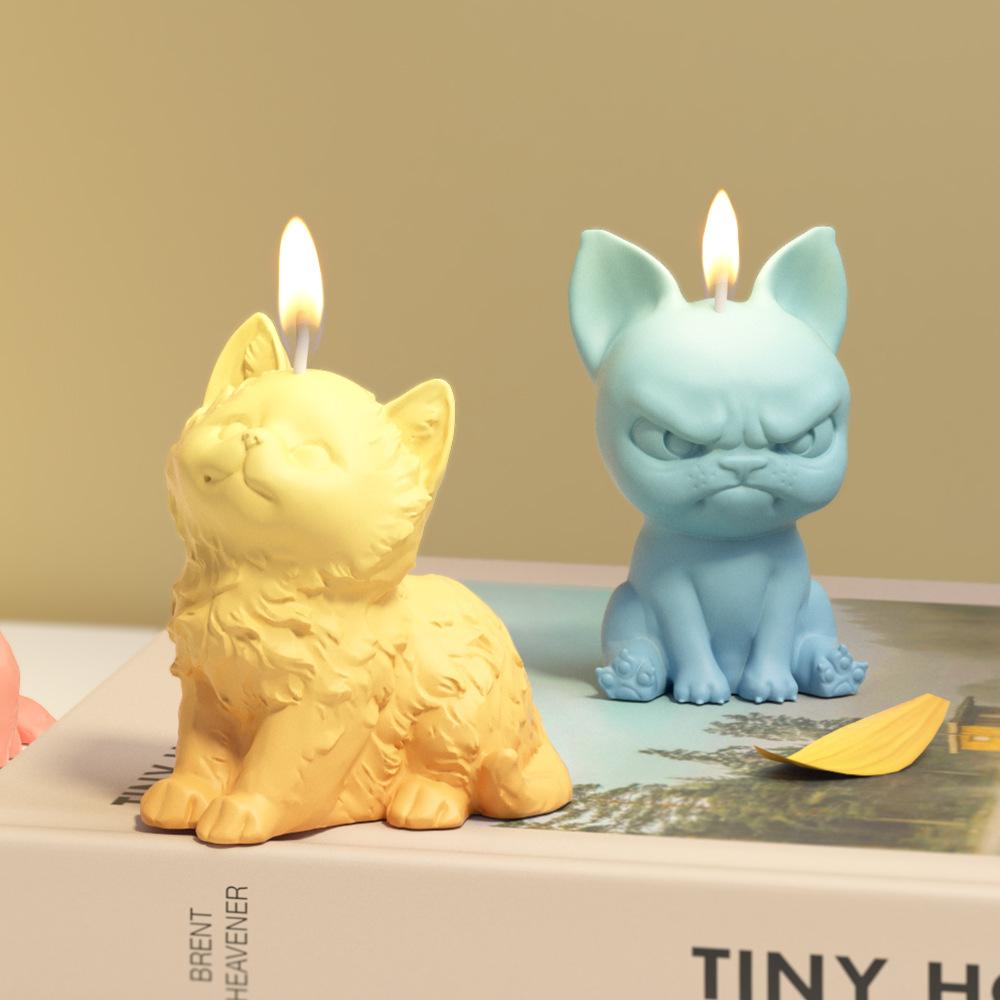 座っているラブラドール子犬シリコーン型香りキャンドル動物猫樹 - Candle Making For Beginners のレビューと価格