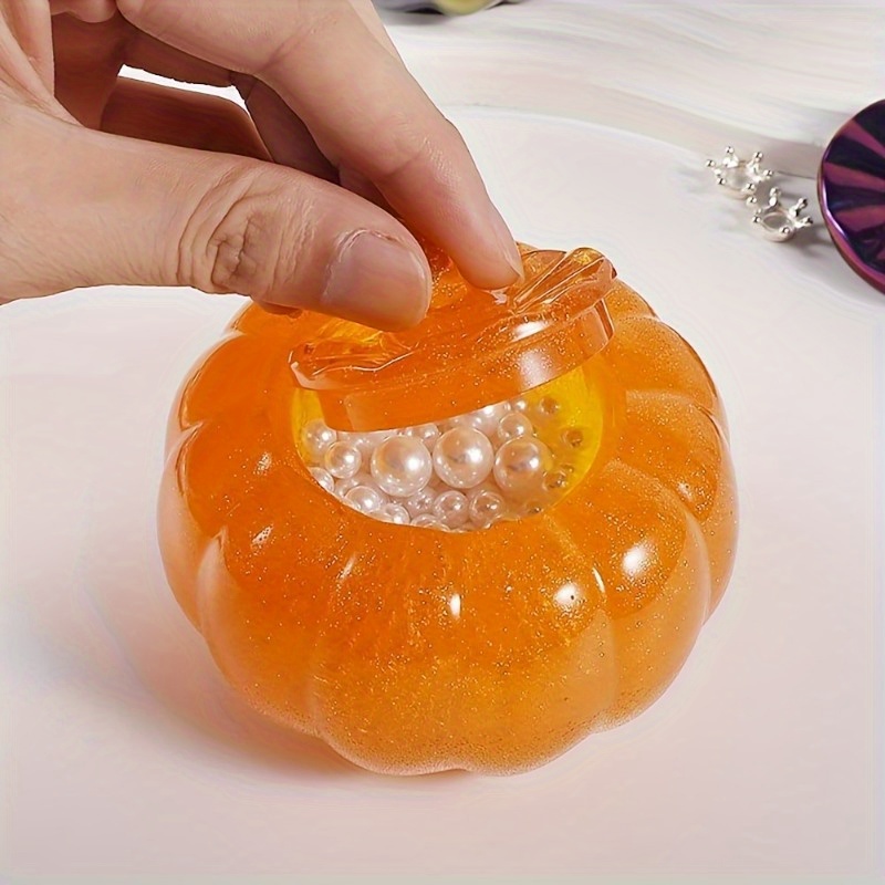 ふた付きハロウィンパンプキンジャー、シリコンモールド、エポキ - Candle Making Design のレビューと価格