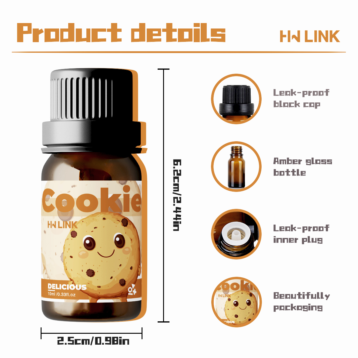10ml クッキー型フレグランスオイル、キャンドル作り用、長 - Candle Making Fragrances のレビューと価格