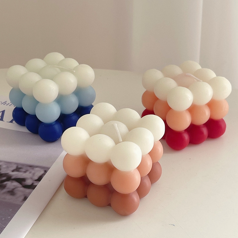 シリコンモールド3Dバブルキューブ,家の装飾,金型,チョコレ - Candle Making For Beginners のレビューと価格