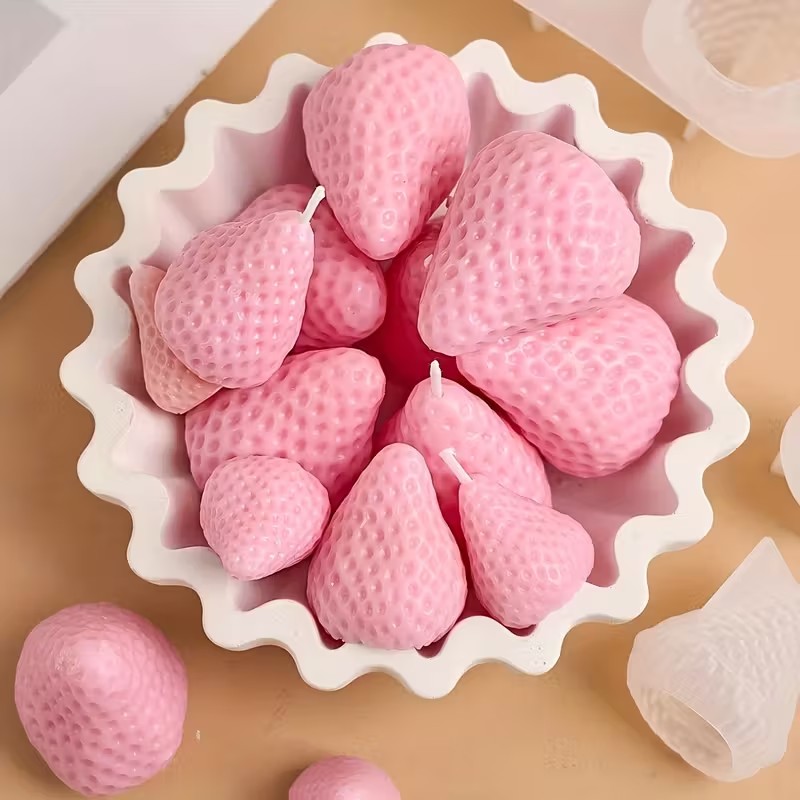 イチゴシリコンキャンドルモールド DIY アロマセラピー石鹸 - Candle Making Tutorial のレビューと価格