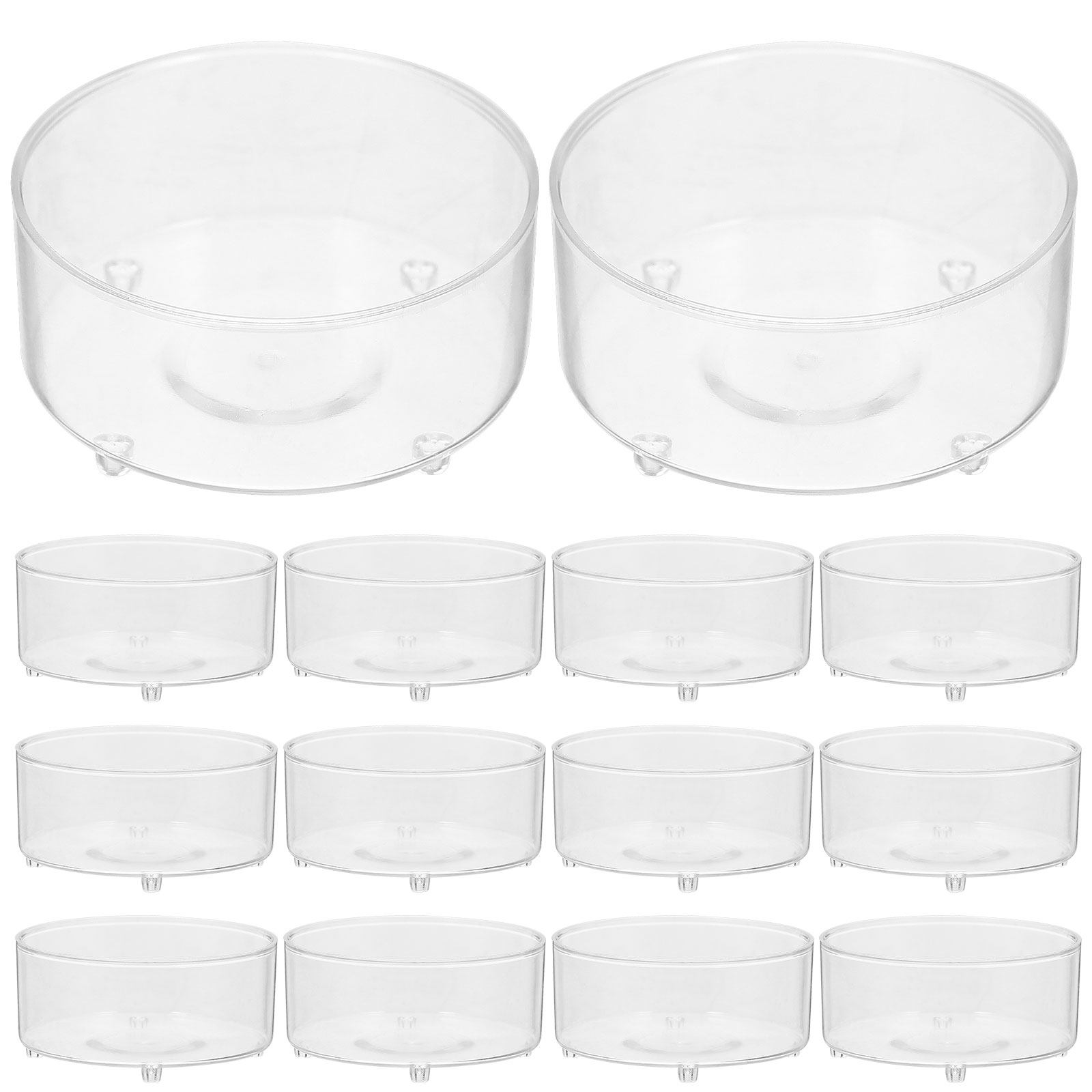 ティーライトキャンドル用プラスチックカップ50個セット 透明 - Candle Making Design のレビューと価格