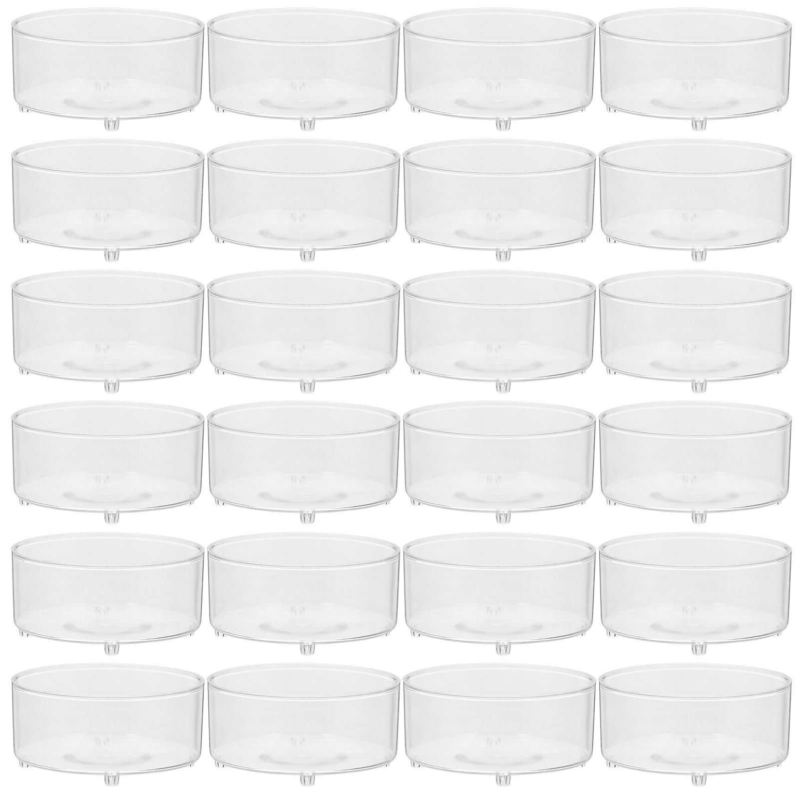 ティーライトキャンドル用プラスチックカップ50個セット 透明 - Candle Making Design のレビューと価格