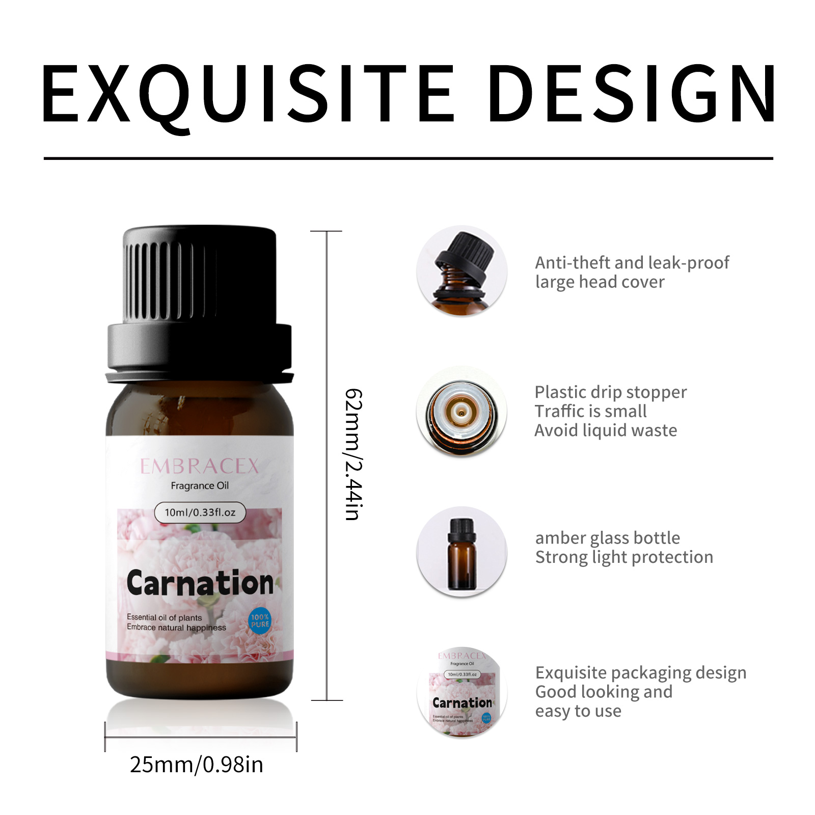 10ml カーネーションフレグランスオイル 花の香り 長持ち - Candle Making Fragrances のレビューと価格