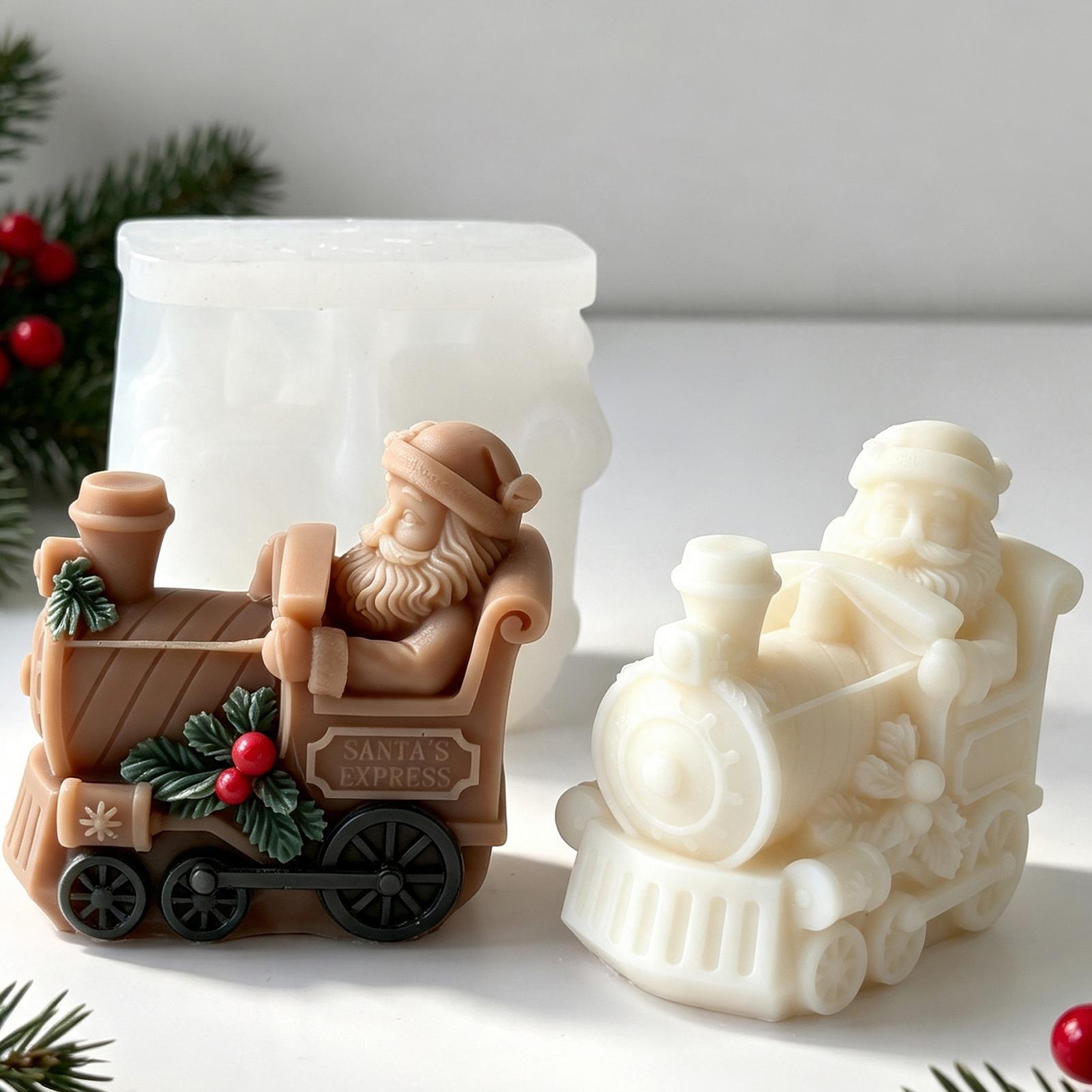 クリスマスキャンドルモールド トレイン型キャンドル製作モール - Candle Making For Beginners のレビューと価格