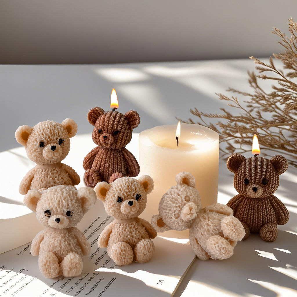 かわいいミニクマキャンドルシリコンモールド香り付きキャンドル - Candle Making For Beginners のレビューと価格