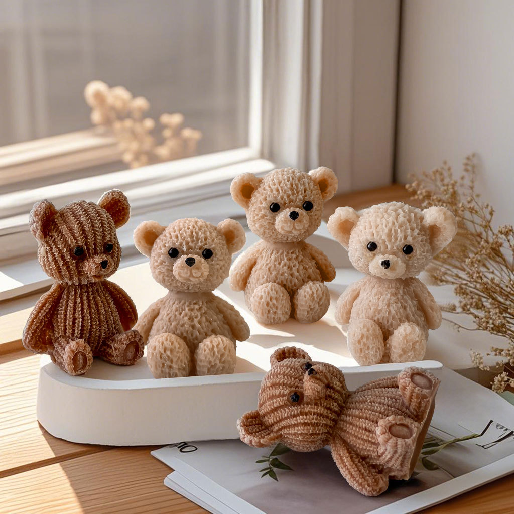 かわいいミニクマキャンドルシリコンモールド香り付きキャンドル - Candle Making For Beginners のレビューと価格