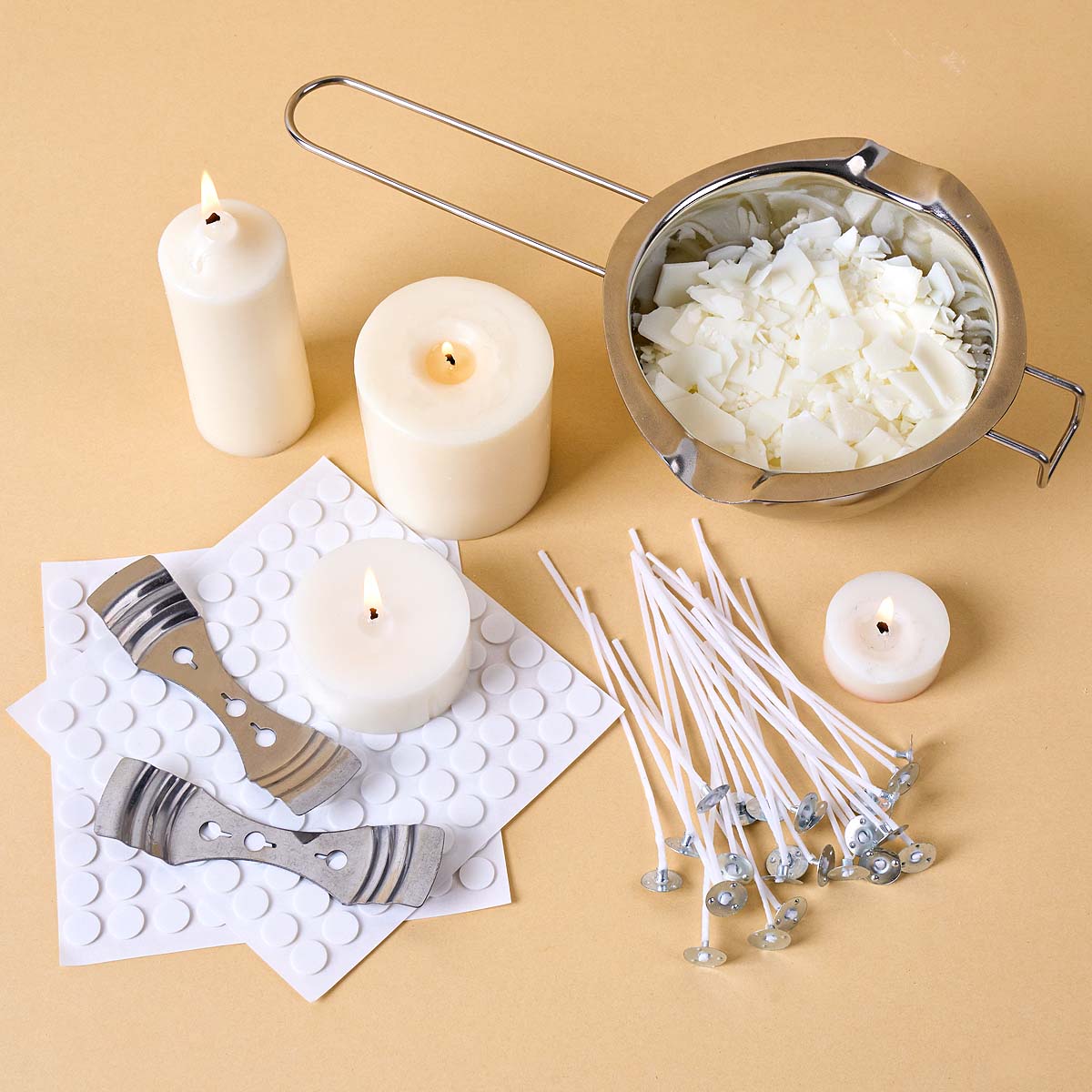DIY手作りキャンドルクラフトツールキット、溶解ポット、ワッ - Candle Making For Beginners のレビューと価格