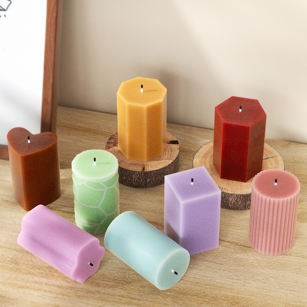 幾何学コラムシリコンモールドキャンドルクラックストライプシリ - Candle Making For Beginners のレビューと価格