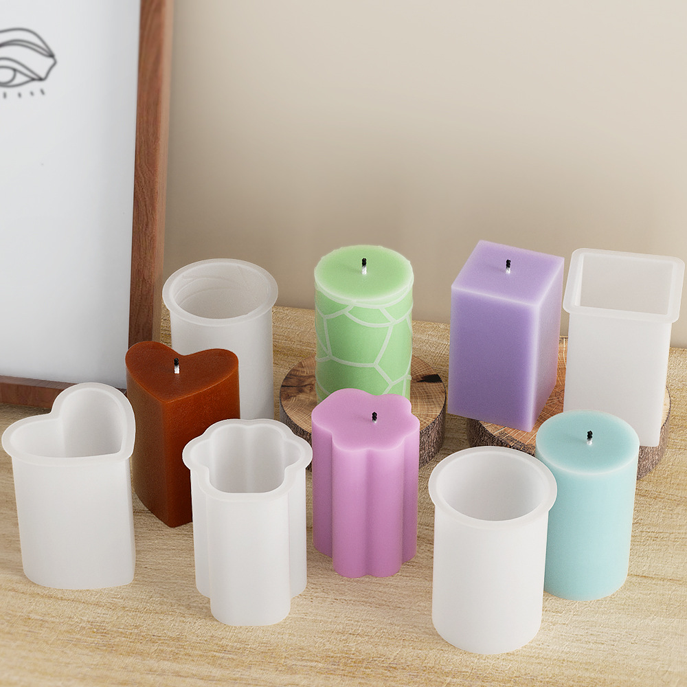 幾何学コラムシリコンモールドキャンドルクラックストライプシリ - Candle Making For Beginners のレビューと価格