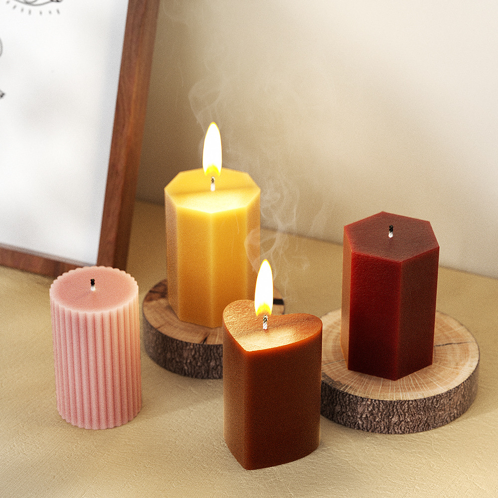 幾何学コラムシリコンモールドキャンドルクラックストライプシリ - Candle Making For Beginners のレビューと価格