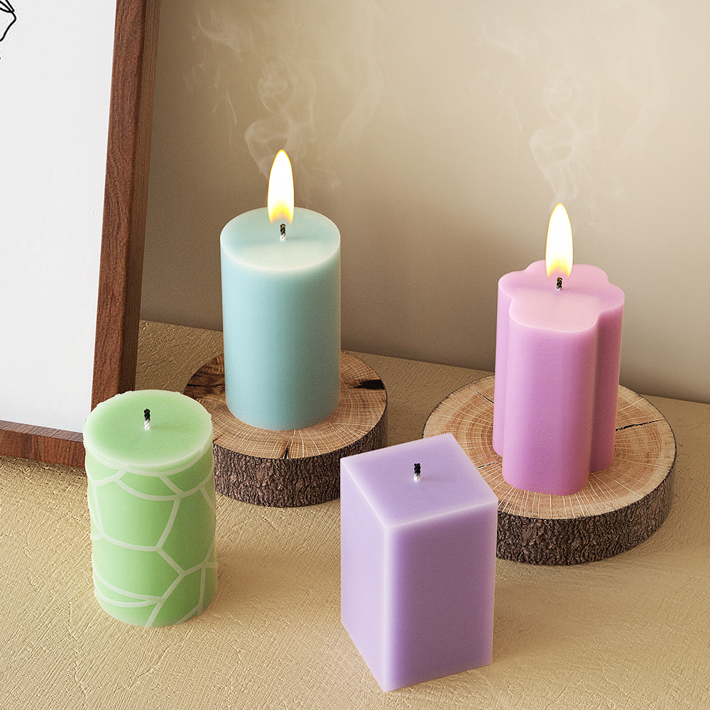 幾何学コラムシリコンモールドキャンドルクラックストライプシリ - Candle Making For Beginners のレビューと価格