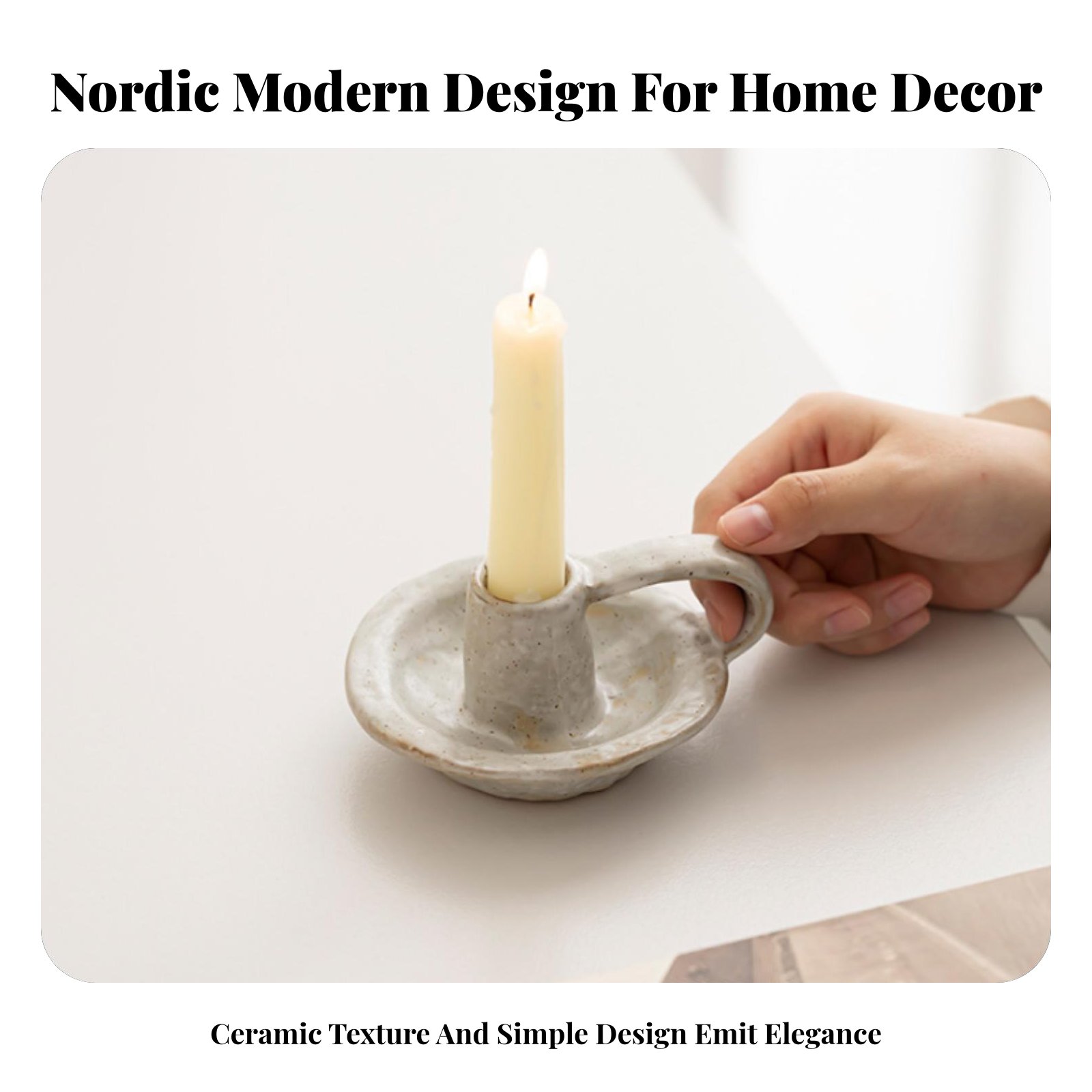 北欧風セラミックキャンドルホルダー、モダンミニマリストテーブ - Paraffin Candle Wax のレビューと価格