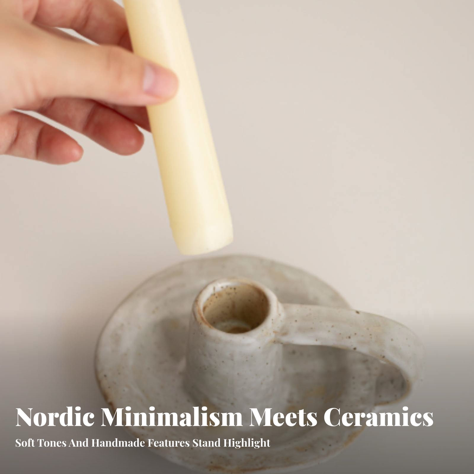 北欧風セラミックキャンドルホルダー、モダンミニマリストテーブ - Paraffin Candle Wax のレビューと価格