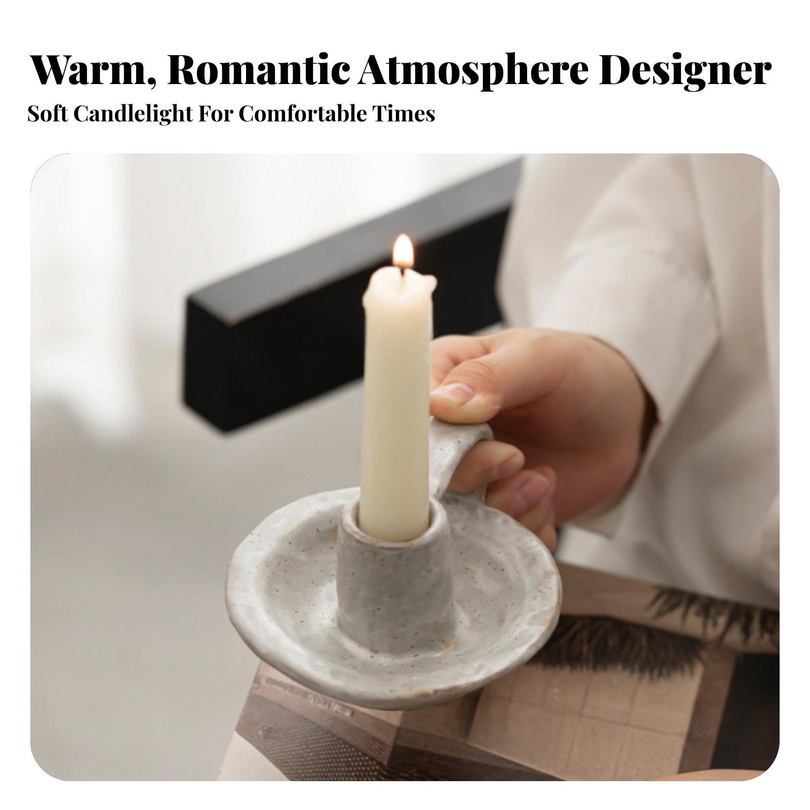 北欧風セラミックキャンドルホルダー、モダンミニマリストテーブ - Paraffin Candle Wax のレビューと価格