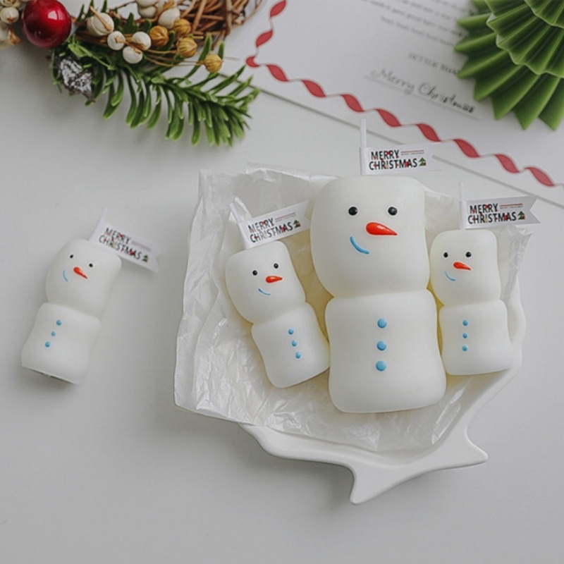 2個セット メリークリスマス 雪だるまの香りのキャンドル か - Paraffin Candle Wax のレビューと価格