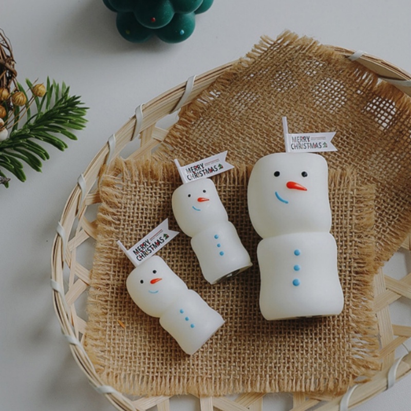 2個セット メリークリスマス 雪だるまの香りのキャンドル か - Paraffin Candle Wax のレビューと価格