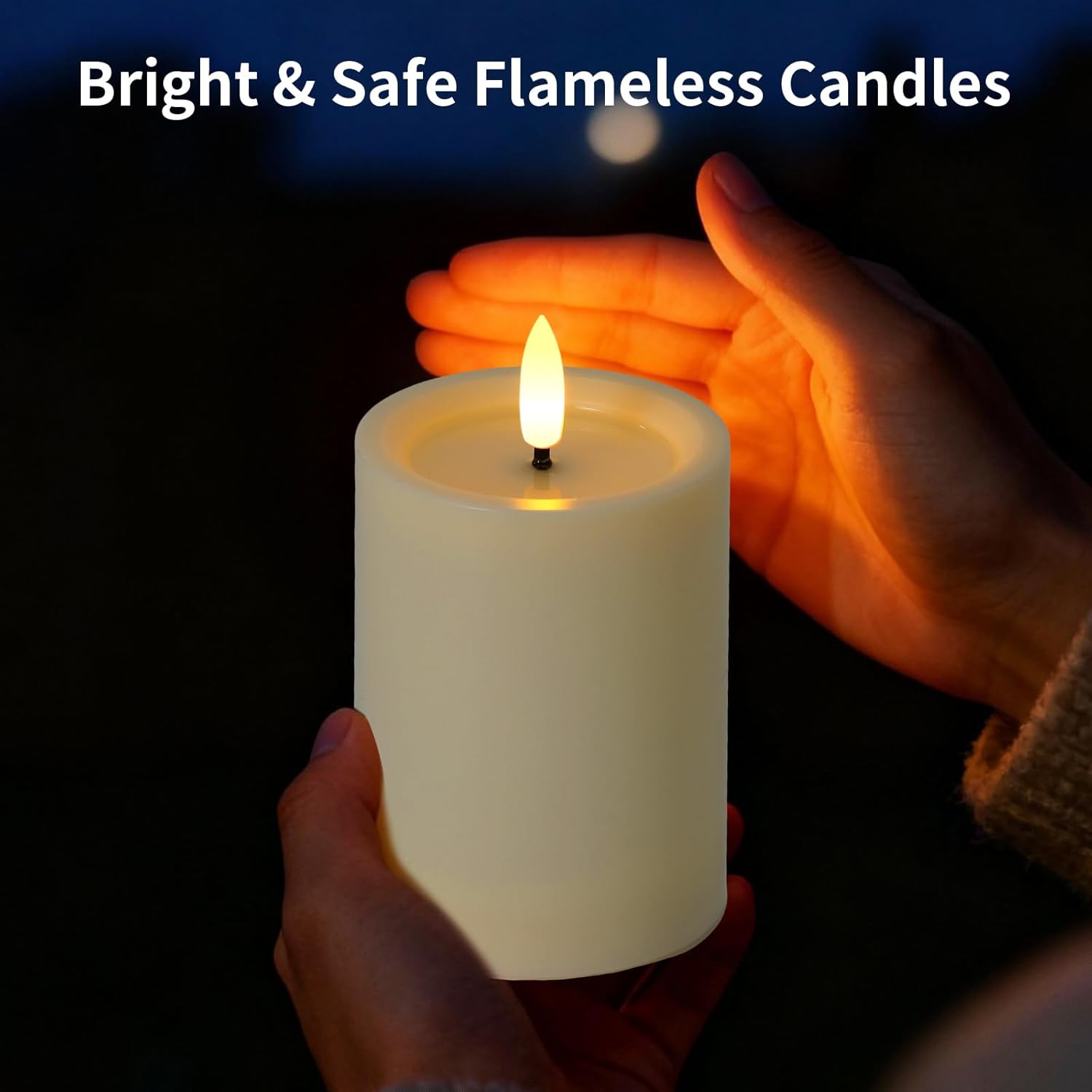 炎のない揺らめくLEDキャンドルセット（タイマー付きリモコン - Paraffin Candle Wax のレビューと価格